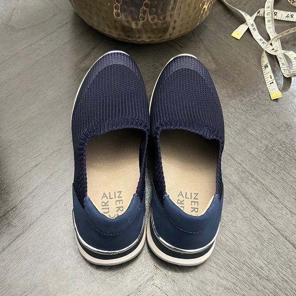 Naturalizer Lafayette French Navy Knit Slip-On Sneakers (WIDE) - Picture 6 of 11